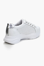 Light Perforated Leather Sneakers  4205499 photo №4