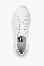 Light Perforated Leather Sneakers  4205499 photo №5