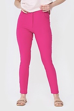 Розовые стрейчевые штаны TIMA-O завышенной посадки Garne 3040500 фото №1