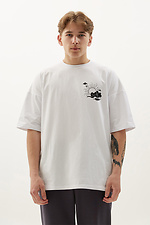 Oversized-T-Shirt in Weiß The Weather Garne 9001504 Foto №1