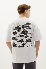 Oversized-T-Shirt in Weiß The Weather Garne 9001504 Foto №2