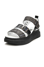 Leather women's sandals for the summer with buckles  4205505 photo №2