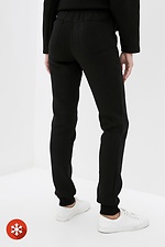 Теплі спортивні штани POCKET з чорного трикотажу на флісі Garne 3037510 фото №3