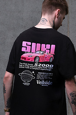 Men's Oversized T-shirt with Printed Suki Black Without 8049510 photo №2