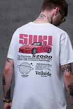 Men's Oversized T-shirt with Suki White Print Without 8049512 photo №2