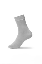 Men's plain classic length socks, gray VTSOCKS 2401514 photo №1