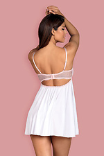 Erotic babydoll nightgown with lace cups Obsessive 4026514 photo №2