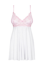 Erotic babydoll nightgown with lace cups Obsessive 4026514 photo №4