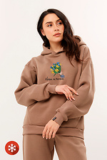 Padded fleece hoodie with patriotic print Garne 9000514 photo №1