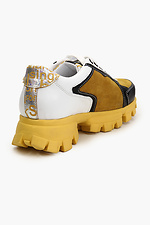 Chunky-soled leather sneakers  4205516 photo №3