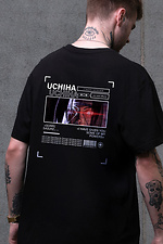 Men's Uchiha Printed Oversized T-Shirt Black Without 8049516 photo №2
