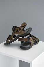 Men's summer sandals in sports style with Velcro  8019518 photo №3