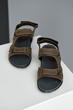 Men's summer sandals in sports style with Velcro  8019518 photo №4