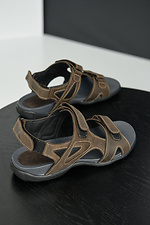 Men's summer sandals in sports style with Velcro  8019518 photo №9