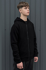 Herren Reißverschlussjacke NAELL schwarz Garne 9001518 Foto №2