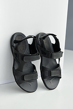 Мужские летние сандалии в спортивном стиле на липучках 8019519 фото №5