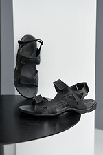 Мужские летние сандалии в спортивном стиле на липучках 8019519 фото №6