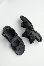 Мужские летние сандалии в спортивном стиле на липучках 8019519 фото №7