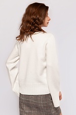 Biały sweter  4038520 zdjęcie №3