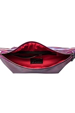 Pink leatherette banana belt bag with hologram SGEMPIRE 8015522 photo №5