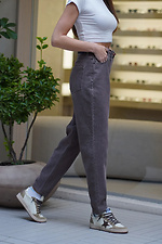 Жіночі джинси мом звужені Denim Mom коричневі Teamv 8034523 фото №7