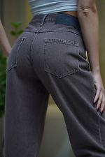 Жіночі джинси мом звужені Denim Mom коричневі Teamv 8034523 фото №8