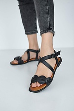 Offene Sommersandalen aus echtem Leder 8019524 Foto №1