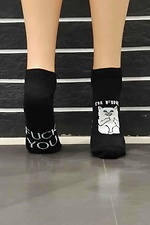 Bedruckte hohe Socken aus schwarzer Baumwolle R'N'B SOCKS 8024524 Foto №1
