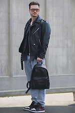 Men's backpack Compact Crocodile Black Without 8049524 photo №4