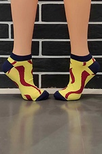 Короткие спортивные носки желтого цвета R'N'B SOCKS 8024525 фото №1