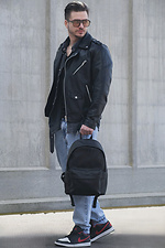 Herren Rucksack Compact Skin Schwarz Without 8049526 Foto №4