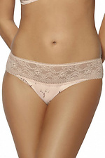 Women's low-cut panties with lace waistband and wide hips Kinga 4023527 photo №1