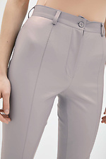 Облегающие брюки CKIHHI-NICE-B из кожзама с завышенной талией и разрезами Garne 3038530 фото №4