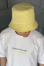 Yellow linen panama for summer GEN 3500530 photo №5