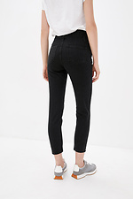 Schwarze Stretch-Mom-Jeans mit hoher Taille  4014530 Foto №3