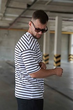 Oversize-T-Shirt mit Streifen für Herren Teamv 8034530 Foto №6