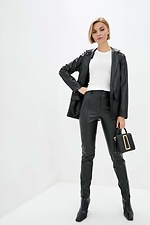 CKIHHI-NICE-B high-waisted leatherette slit trousers with slits Garne 3038531 photo №2