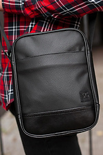 Черная сумка через плечо мессенджер с длинным ремешком SGEMPIRE 8015531 фото №2