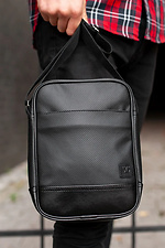 Черная сумка через плечо мессенджер с длинным ремешком SGEMPIRE 8015531 фото №3