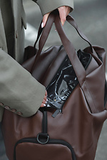 Women's Gym Brown Travel Luggage Bag Without 8049531 photo №6