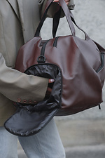 Women's Gym Brown Travel Luggage Bag Without 8049531 photo №7