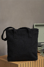 Women's Teddy Shopper Bag Delicate Black Without 8049532 photo №2