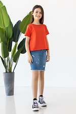 Letnia bawełniana koszulka IANINA-D ceglasty kolor dla dziewczynki Garne 3034533 zdjęcie №6