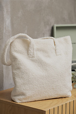 Women's Teddy Shopper Bag Delicate White Without 8049533 photo №2