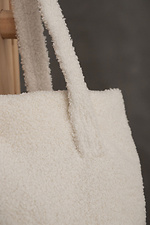 Women's Teddy Shopper Bag Delicate White Without 8049533 photo №3