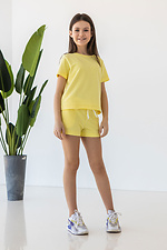Sommerliches Baumwoll-T-Shirt IANINA-D gelb für Mädchen Garne 3034534 Foto №2