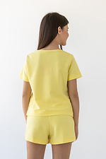 Літня бавовняна футболка IANINA-D жовтого кольору для дівчинки Garne 3034534 фото №4