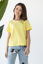 Summer cotton T-shirt IANINA-D yellow for girls Garne 3034534 photo №6