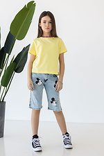 Sommerliches Baumwoll-T-Shirt IANINA-D gelb für Mädchen Garne 3034534 Foto №9