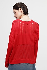 Roter Pullover  4038534 Foto №3